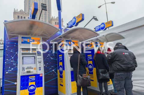  13.01.2019 WARSZAWA <br />27 FINAL WIELKIEJ ORKIESTRY SWIATECZNEJ POMOCY<br />N/Z BANKOMATY BANKOMAT<br /> 