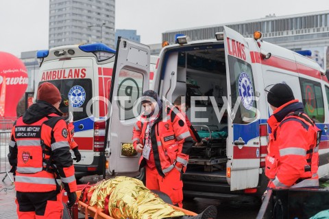  13.01.2019 WARSZAWA <br />27 FINAL WIELKIEJ ORKIESTRY SWIATECZNEJ POMOCY<br />AKCJA RATOWNICZA<br />N/Z RATOWNICY<br /> 