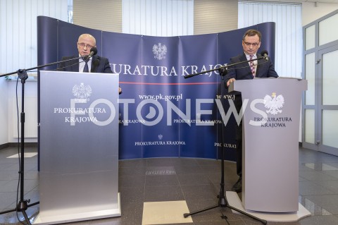  14.01.2019 WARSZAWA<br />KONFERENCJA MINISTRA SPRAWIEDLIWOSCI ZBIGNIEWA ZIOBRO NA TEMAT ATAKU NA PREZYDENTA GDANSKA<br />N/Z ZBIGNIEW ZIOBRO KRZYSZTOF SIERAK<br /> 