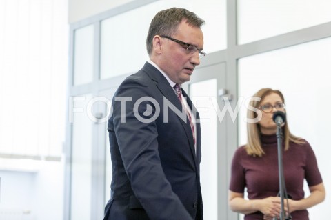  14.01.2019 WARSZAWA<br />KONFERENCJA MINISTRA SPRAWIEDLIWOSCI ZBIGNIEWA ZIOBRO NA TEMAT ATAKU NA PREZYDENTA GDANSKA<br />N/Z ZBIGNIEW ZIOBRO<br /> 