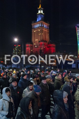  14.01.2019 WARSZAWA<br />MARSZ MILCZENIA STOP NIENAWISCI PAMIECI JACKA ADAMOWICZA<br />N/Z UCZESTNICY WYDARZENIA<br /> 