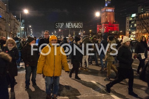  14.01.2019 WARSZAWA<br />MARSZ MILCZENIA STOP NIENAWISCI PAMIECI JACKA ADAMOWICZA<br />N/Z UCZESTNICY WYDARZENIA<br /> 