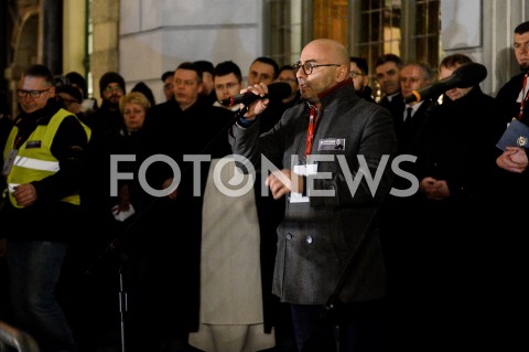  14.01.2019 GDANSK<br />POZEGNANIE PREZYDENTA GDANSKA PAWLA ADAMOWICZA PRZEZ GDANSZCZAN<br />N/Z RADOMIR SZUMELDA<br /> 