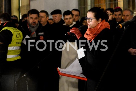  14.01.2019 GDANSK<br />POZEGNANIE PREZYDENTA GDANSKA PAWLA ADAMOWICZA PRZEZ GDANSZCZAN<br />N/Z WICEPREZYDENT GDANSKA ALEKSANDRA DULKIEWICZ<br /> 
