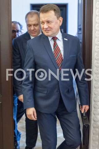  15.01.2019 WARSZAWA<br />POSIEDZENIE RADY MINISTROW <br />POSIEDZENIE RZADU<br />N/Z MARIUSZ BLASZCZAK<br /> 