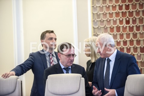 15.01.2019 WARSZAWA<br />POSIEDZENIE RADY MINISTROW<br />POSIEDZENIE RZADU<br />N/Z MARIUSZ KAMINSKI KRZYSZTOF TCHORZEWSKI ZBIGNIEW ZIOBRO TERESA CZERWINSKA<br /> 