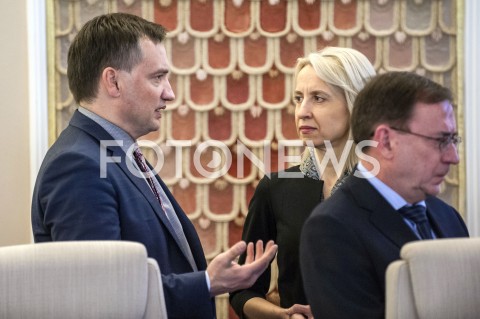  15.01.2019 WARSZAWA<br />POSIEDZENIE RADY MINISTROW<br />POSIEDZENIE RZADU<br />N/Z ZBIGNIEW ZIOBRO TERESA CZERWINSKA<br /> 