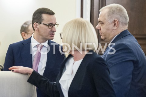 15.01.2019 WARSZAWA<br />POSIEDZENIE RADY MINISTROW<br />POSIEDZENIE RZADU<br />N/Z PREMIER MATEUSZ MORAWIECKI JACEK SASIN<br /> 