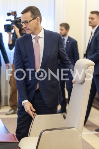  15.01.2019 WARSZAWA<br />POSIEDZENIE RADY MINISTROW<br />POSIEDZENIE RZADU<br />N/Z PREMIER MATEUSZ MORAWIECKI<br /> 