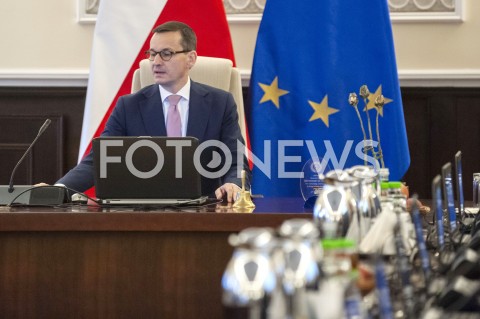  15.01.2019 WARSZAWA<br />POSIEDZENIE RADY MINISTROW<br />POSIEDZENIE RZADU<br />N/Z PREMIER MATEUSZ MORAWIECKI<br /> 