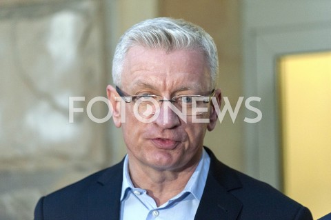  16.01.2019 WARSZAWA<br />KONFERENCJA WSPOLNA PREZYDENTOW WARSZAWY POZNANIA I SOPOTU WS. ORGANIZACJI UROCZYSTOSCI UPAMIETNIAJACYCH PAWLA ADAMOWICZA W POLSKICH MIASTACH<br />N/Z JACEK JASKOWIAK<br /> 