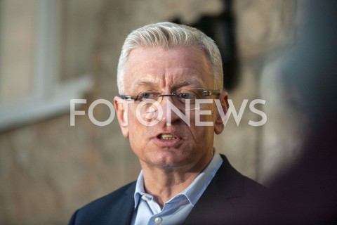  16.01.2019 WARSZAWA<br />KONFERENCJA WSPOLNA PREZYDENTOW WARSZAWY POZNANIA I SOPOTU WS. ORGANIZACJI UROCZYSTOSCI UPAMIETNIAJACYCH PAWLA ADAMOWICZA W POLSKICH MIASTACH<br />N/Z JACEK JASKOWIAK<br /> 