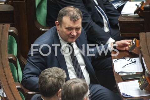  16.01.2019 WARSZAWA SEJM<br />POSIEDZENIE SEJMU<br />N/Z STANISLAW GAWLOWSKI<br /> 