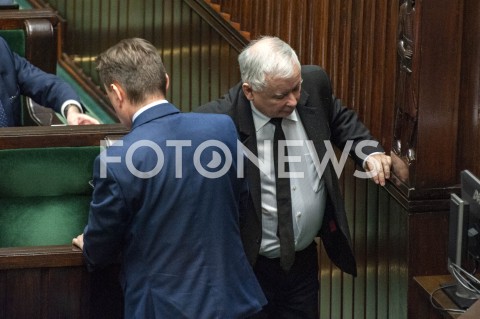  16.01.2019 WARSZAWA SEJM<br />POSIEDZENIE SEJMU<br />N/Z JAROSLAW KACZYNSKI<br /> 