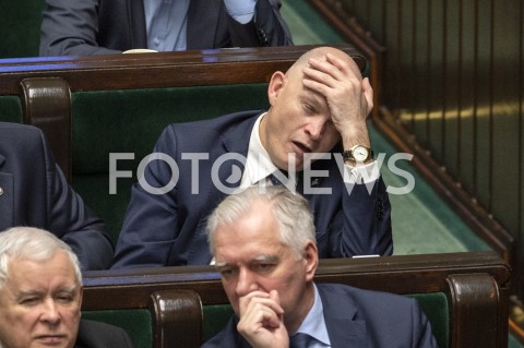  16.01.2019 WARSZAWA SEJM<br />POSIEDZENIE SEJMU<br />N/Z WALDEMAR ANDZEL<br /> 