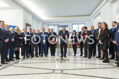  16.01.2019 WARSZAWA SEJM<br />POSIEDZENIE SEJMU<br />OBCHODY STULECIA PANSTWOWEJ INSPEKCJI PRACY<br />N/Z WIESLAW LYSZCZEK JAN GUZ MAREK SUSKI GERTRUDA USCINSKA JANUSZ SNIADEK JAN MOSINSKI<br /> 
