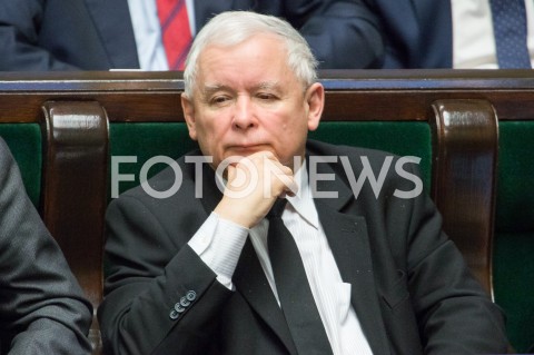  16.01.2019 WARSZAWA SEJM<br />POSIEDZENIE SEJMU<br />N/Z JAROSLAW KACZYNSKI<br /> 