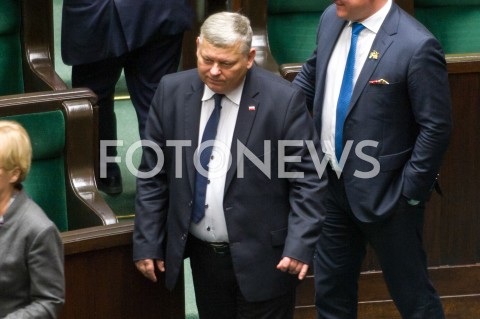  16.01.2019 WARSZAWA SEJM<br />POSIEDZENIE SEJMU<br />N/Z MAREK SUSKI<br /> 