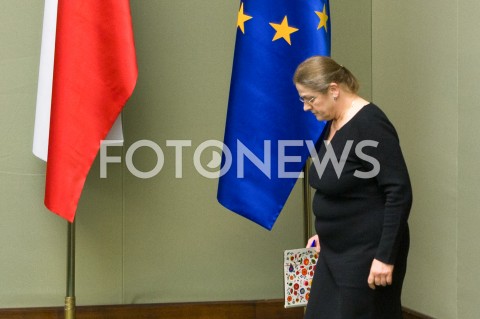  16.01.2019 WARSZAWA SEJM<br />POSIEDZENIE SEJMU<br />N/Z KRYSTYNA PAWLOWICZ<br /> 