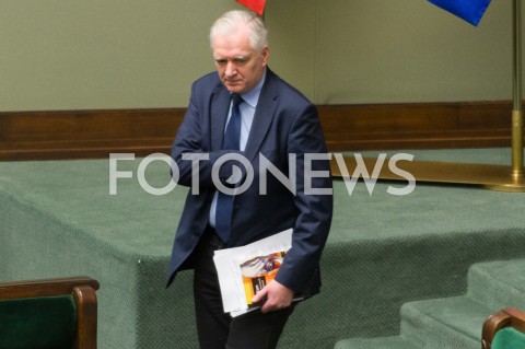  16.01.2019 WARSZAWA SEJM<br />POSIEDZENIE SEJMU<br />N/Z JAROSLAW GOWIN<br /> 