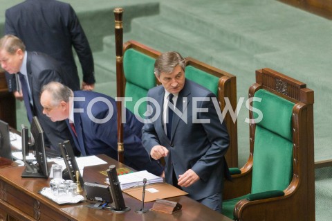  16.01.2019 WARSZAWA SEJM<br />POSIEDZENIE SEJMU<br />N/Z MARSZALEK SEJMU MAREK KUCHCINSKI<br /> 