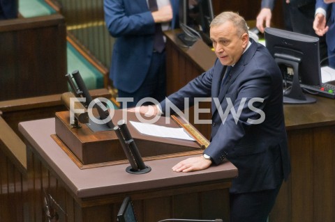  16.01.2019 WARSZAWA SEJM<br />POSIEDZENIE SEJMU<br />N/Z GRZEGORZ SCHETYNA<br /> 