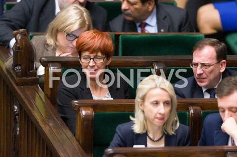  16.01.2019 WARSZAWA SEJM<br />POSIEDZENIE SEJMU<br />N/Z ELZBIETA RAFALSKA MARIUSZ KAMINSKI<br /> 