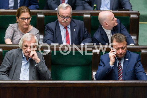  16.01.2019 WARSZAWA SEJM<br />POSIEDZENIE SEJMU<br />N/Z RYSZARD TERLECKI MARIUSZ BLASZCZAK<br /> 