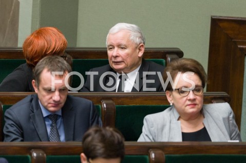  16.01.2019 WARSZAWA SEJM<br />POSIEDZENIE SEJMU<br />N/Z ELZBIETA RAFALSKA JAROSLAW KACZYNSKI<br /> 