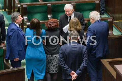  16.01.2019 WARSZAWA SEJM<br />POSIEDZENIE SEJMU<br />N/Z JAROSLAW KACZYNSKI POSLOWIE<br /> 