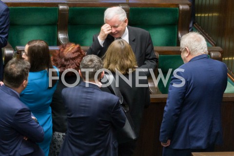  16.01.2019 WARSZAWA SEJM<br />POSIEDZENIE SEJMU<br />N/Z JAROSLAW KACZYNSKI POSLOWIE<br /> 