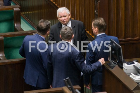  16.01.2019 WARSZAWA SEJM<br />POSIEDZENIE SEJMU<br />N/Z JAROSLAW KACZYNSKI POSLOWIE<br /> 
