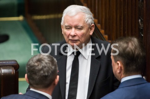  16.01.2019 WARSZAWA SEJM<br />POSIEDZENIE SEJMU<br />N/Z JAROSLAW KACZYNSKI POSLOWIE<br /> 