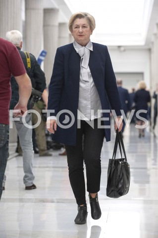  17.01.2019 WARSZAWA SEJM<br />POSIEDZENIE SEJMU<br />N/Z GENOWEFA TOKARSKA<br /> 