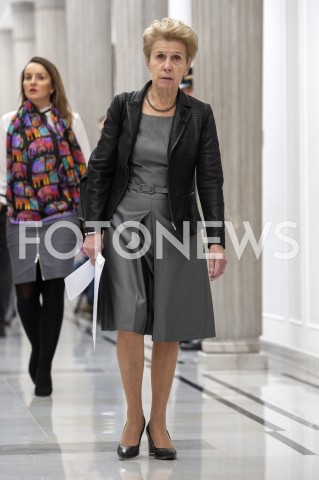  17.01.2019 WARSZAWA SEJM<br />POSIEDZENIE SEJMU<br />N/Z IWONA SLEDZINSKA KATARASINSKA<br /> 