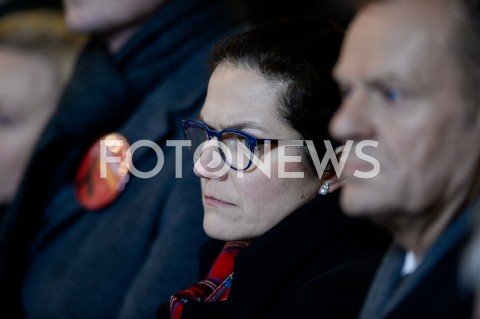  18.01.2019 GDANSK<br />MSZA SWIETA W INTENCJI ZMARLEGO PREZYDENTA PAWLA ADAMOWICZA W BAZYLICE MARIACKIEJ W GDANSKU<br />N/Z ALEKSANDRA DULKIEWICZ<br /> 