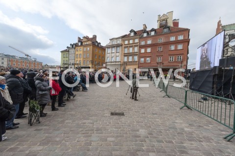  19.01.2019 WARSZAWA<br />TRANSMISJA POGRZEBU PAWLA ADAMOWICZA<br /> 