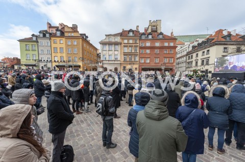  19.01.2019 WARSZAWA<br />TRANSMISJA POGRZEBU PAWLA ADAMOWICZA<br /> 