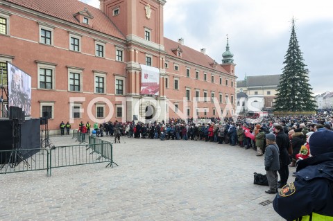  19.01.2019 WARSZAWA<br />TRANSMISJA POGRZEBU PAWLA ADAMOWICZA<br />N/Z PLAC ZAMKOWY<br /> 