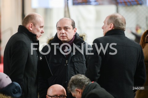  19.01.2019 GDANSK<br />CEREMONIA POGRZEBOWA ZAMORDOWANEGO PREZYDENTA GDANSKA PAWLA ADAMOWICZA W BAZYLICE MARIACKIEJ W GDANSKU<br />N/Z BASIL KERSKI DYREKTOR EUROPEJSKIEGO CENTRUM SOLIDARNOSCI ECS<br /> 