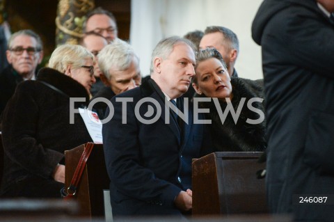  19.01.2019 GDANSK<br />CEREMONIA POGRZEBOWA ZAMORDOWANEGO PREZYDENTA GDANSKA PAWLA ADAMOWICZA W BAZYLICE MARIACKIEJ W GDANSKU<br />N/Z DARIUSZ DRELICH<br /> 