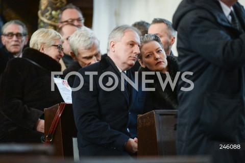  19.01.2019 GDANSK<br />CEREMONIA POGRZEBOWA ZAMORDOWANEGO PREZYDENTA GDANSKA PAWLA ADAMOWICZA W BAZYLICE MARIACKIEJ W GDANSKU<br />N/Z DARIUSZ DRELICH<br /> 