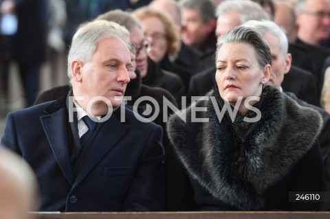  19.01.2019 GDANSK<br />CEREMONIA POGRZEBOWA ZAMORDOWANEGO PREZYDENTA GDANSKA PAWLA ADAMOWICZA W BAZYLICE MARIACKIEJ W GDANSKU<br />N/Z DARIUSZ DRELICH<br /> 