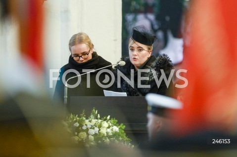  19.01.2019 GDANSK<br />CEREMONIA POGRZEBOWA ZAMORDOWANEGO PREZYDENTA GDANSKA PAWLA ADAMOWICZA W BAZYLICE MARIACKIEJ W GDANSKU<br />N/Z MAGDALENA ADAMOWICZ ZONA ANTONINA ADAMOWICZ CORKA PREZYDENTA PAWLA ADAMOWICZA <br /> 