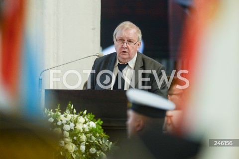  19.01.2019 GDANSK<br />CEREMONIA POGRZEBOWA ZAMORDOWANEGO PREZYDENTA GDANSKA PAWLA ADAMOWICZA W BAZYLICE MARIACKIEJ W GDANSKU<br />N/Z ALEKSANDER HALL <br /> 
