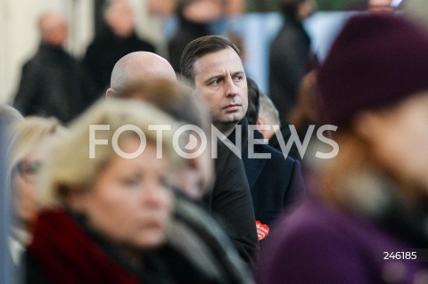  19.01.2019 GDANSK<br />CEREMONIA POGRZEBOWA ZAMORDOWANEGO PREZYDENTA GDANSKA PAWLA ADAMOWICZA W BAZYLICE MARIACKIEJ W GDANSKU<br />N/Z WLADYSLAW KOSINIAK - KAMYSZ<br /> 