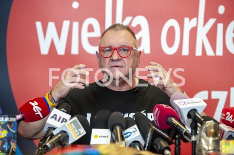  21.01.2019 WARSZAWA<br />KONFERENCJA PRASOWA WOSP<br />N/Z JERZY JUREK OWSIAK<br /> 