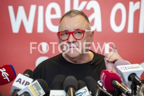  21.01.2019 WARSZAWA<br />KONFERENCJA PRASOWA WOSP<br />N/Z JERZY JUREK OWSIAK<br /> 