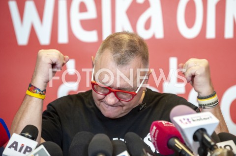 21.01.2019 WARSZAWA<br />KONFERENCJA PRASOWA WOSP<br />N/Z JERZY JUREK OWSIAK<br /> 