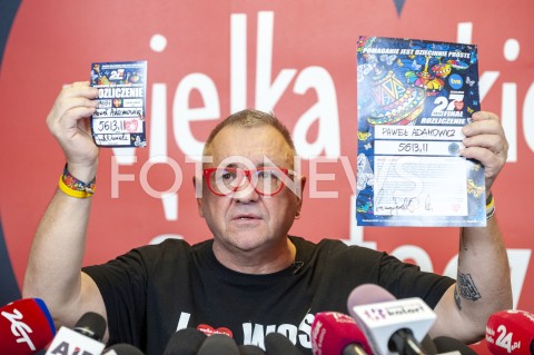  21.01.2019 WARSZAWA<br />KONFERENCJA PRASOWA WOSP<br />N/Z JERZY JUREK OWSIAK PAWEL ADAMOWICZ<br /> 